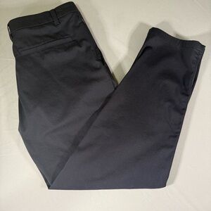 Birddogs Men’s Navy Golf Pants 34x28 Stretch Travel Zip Pocket